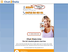 Tablet Screenshot of chat2date.co.uk